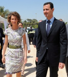 Асма Ахрас ал-Асад и Башар Асад